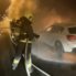 凌晨時分，國道五號南下41.7公里處發生驚傳火燒車事件｜圖：宜蘭縣政府消防局提供